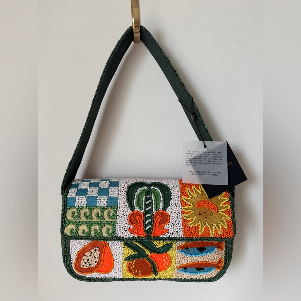 Viral beaded America & beyond summer bag